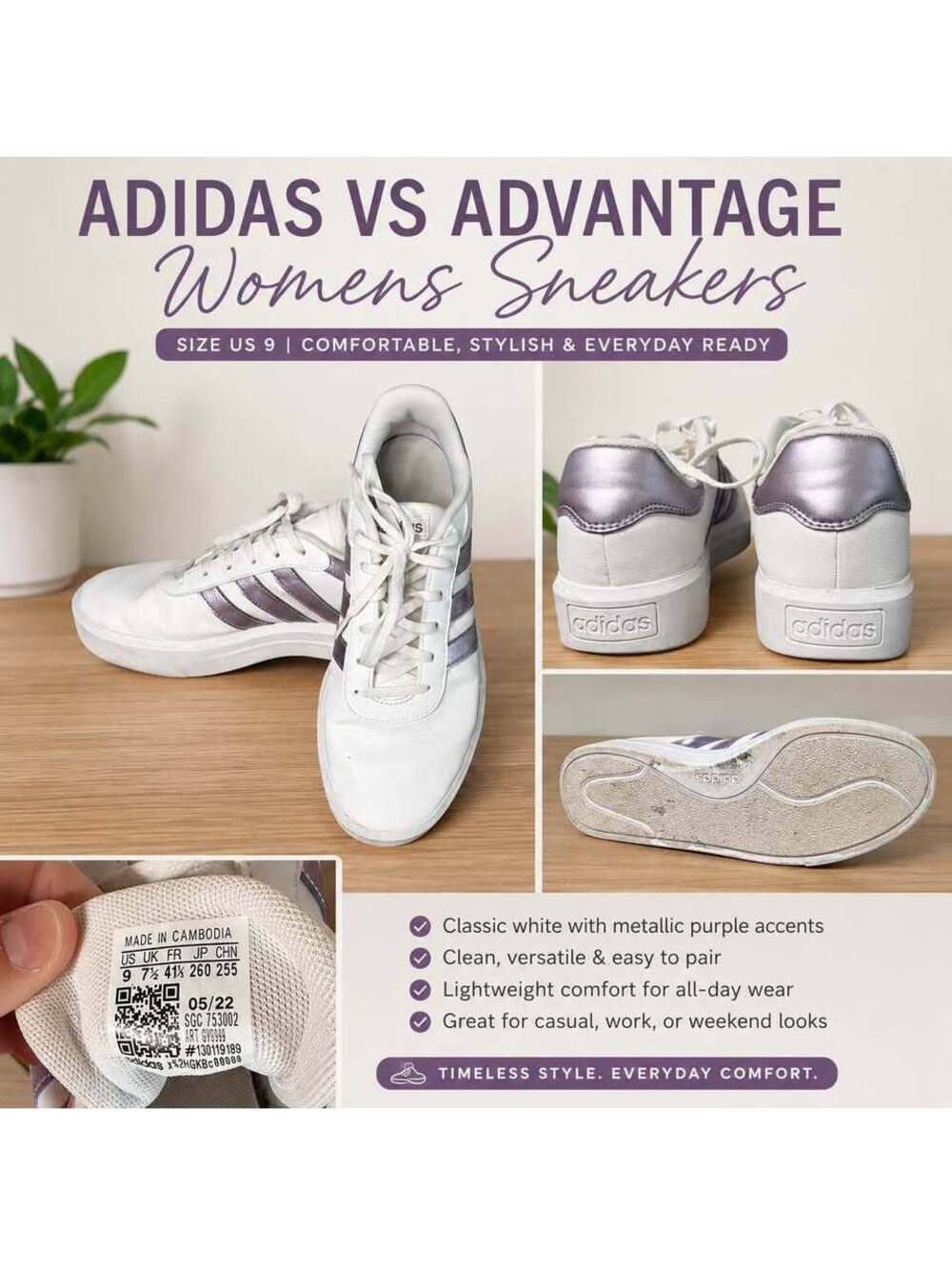 Adidas VS Advantage Women’s Sneakers SW-0056